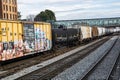 Mile Long Railcars Royalty Free Stock Photo